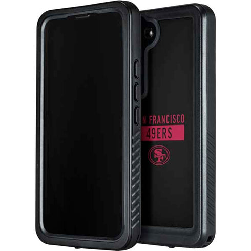 NFL San Francisco 49ers Black Performance Series Galaxy S24 Plus Waterproof Case